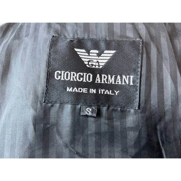Giorgio Armani Women's Black Button Up Jacket Coat Sz S - Picture 10 of 12
